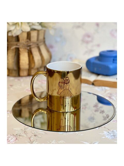 Bam Hediyelik Eşya Kız Kardeş Tasarımlı Gold Kupa - S000269004-20076