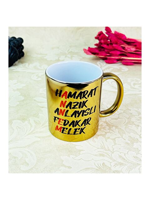 Bam Hediyelik Eşya Anne Tasarımlı Gold Kupa - S000269068-20076