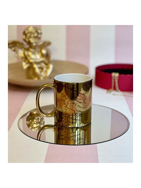 Bam Hediyelik Eşya Travel Journal Tasarımlı Gold Kupa - S000269063-20076