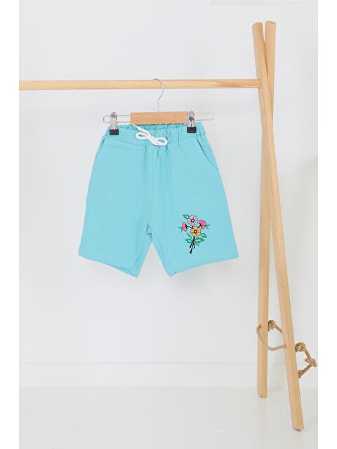 Tofisa Kız Çocuk çağla Baskılı Şort - 27331 - S000425978-14939