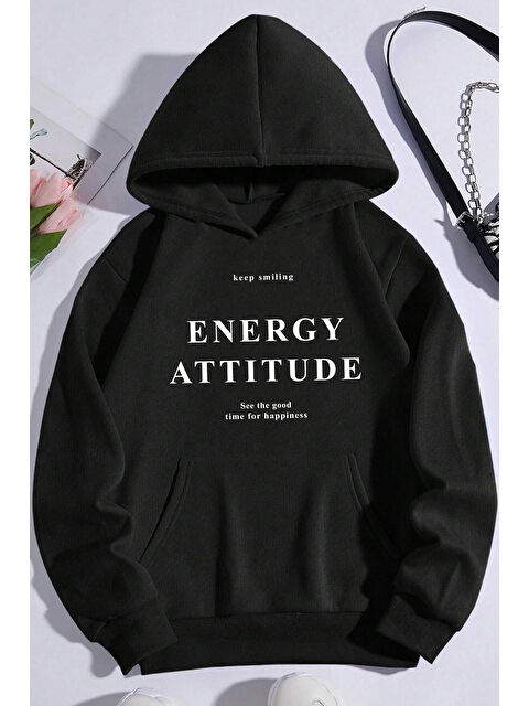 uyguntarz Energy Baskılı Oversize Sweatshirt - S000267473-19351