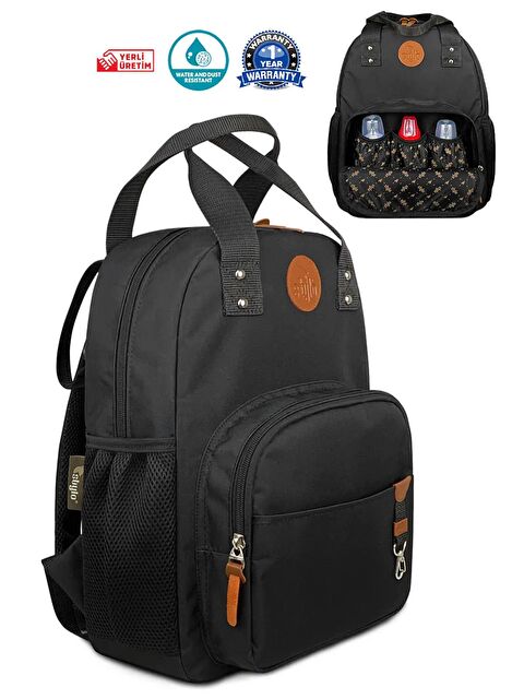 Stylo Popi Anne Bebek Bakım ve Sırt Çantası - Siyah