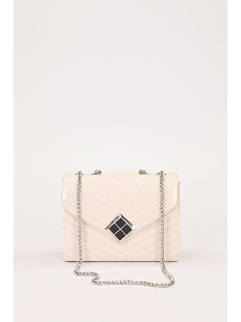 LEVİDOR Krem Rugan Kadın Omuz Çantası 930076 - S000420224-3162