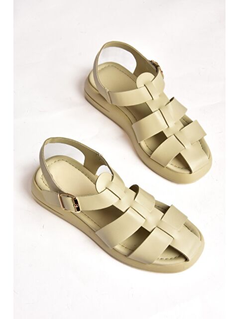 Fox Shoes S5181060 Bej Kadın Sandalet - S000152397-19928