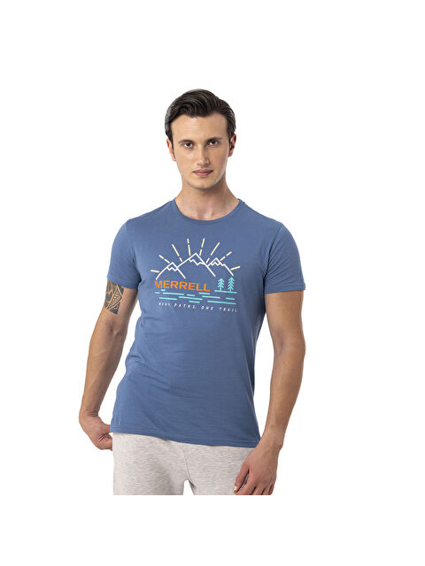 Merrell Tobi Erkek Mavi Tişört