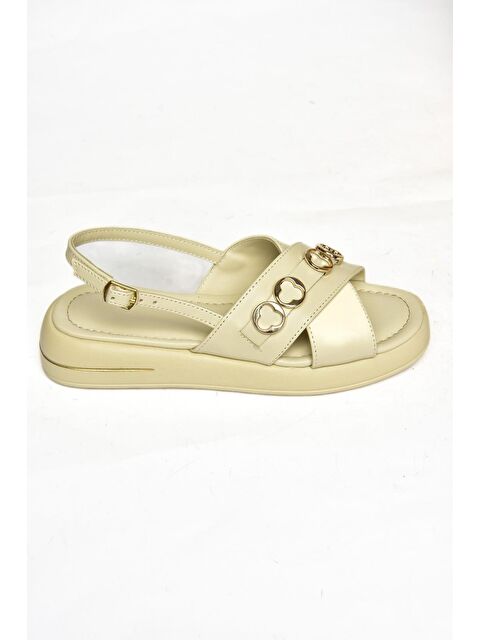 Fox Shoes S5181058 Bej Kadın Sandalet - S000152398-19928