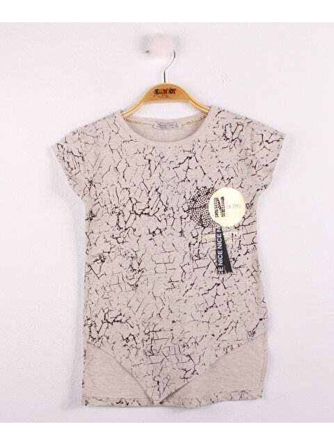 Toontoykids Kız Çocuk Şerit Aksesuarlı Tişört - S000255349-1358