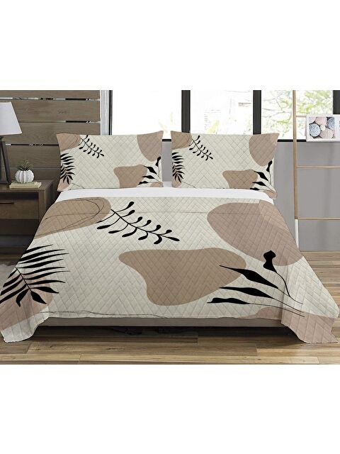 Evmila Baskılı, Desenli Çift Kişilik Baskılı Pike (200x220 Cm) - S000219505-23173