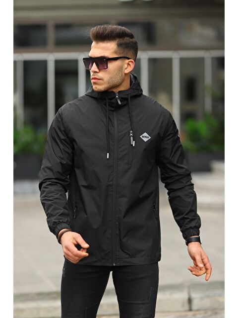 Comstar Erkek Içi Astarlı Suya Dayanıklı Kapüşonlu Cepli Yağmurluk - S000171362-19351