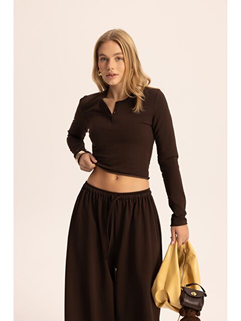 Mai Collection Tuara Basic Kahve Eşofman Takımı