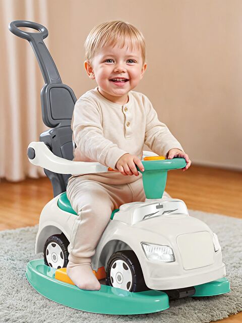 Dolu Oyuncak Step Araba 4 U 1 Arada - Yeşil