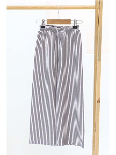 Tofisa Kız Çocuk Gri Çizgili Pantolon - 27306 - S000426007-20600