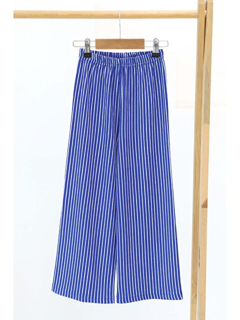 Tofisa Kız Çocuk Saks Çizgili Pantolon - 27306 - S000426007-23710