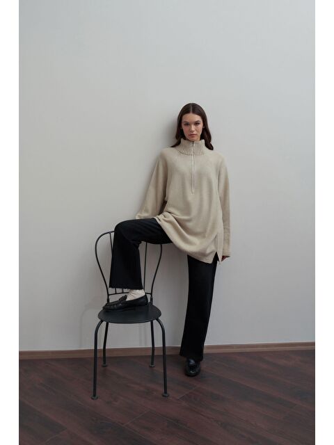 ALLDAY Taş-Yarım Fermuarlı Kazak - S000500718-25636