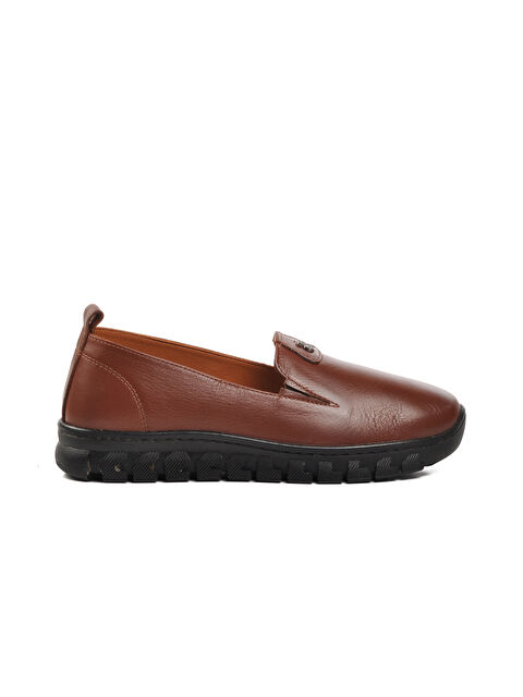 Voyager Anatomik Taban Hakiki Deri Kadın Loafer Ayakkabı 9059-25K - S000271681-37454