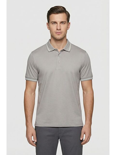 Sabri Özel Giotelli Açık Bej %100 Pamuk Erkek T-Shirt - S000525379-19928