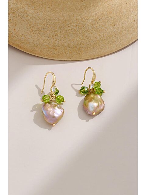 New Obsessions La Colle Doğal İncili Küpe - S000420643-27599