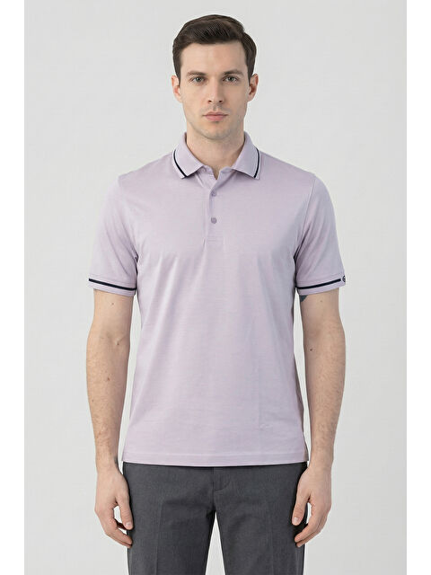 Sabri Özel Giotelli Lila %100 Pamuk Erkek T-Shirt - S000525385-17878