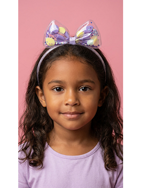 Katia And Bony Fiyonk Detaylı Lila Çocuk Taç