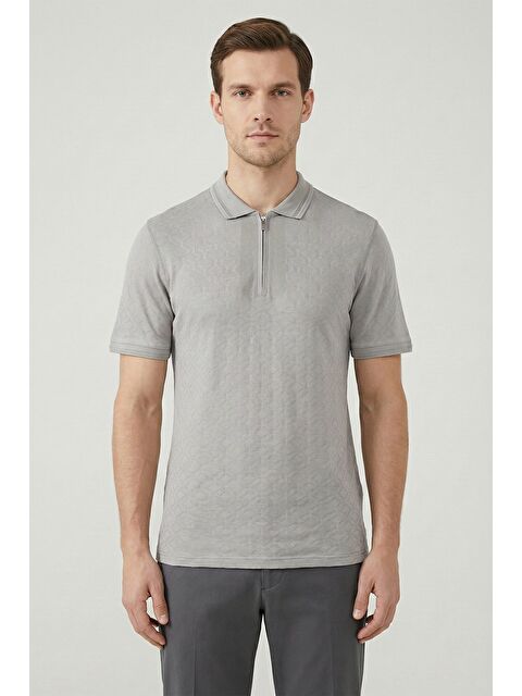 Sabri Özel Giotelli Koyu Bej %100 Pamuk Erkek T-Shirt - S000525387-19933