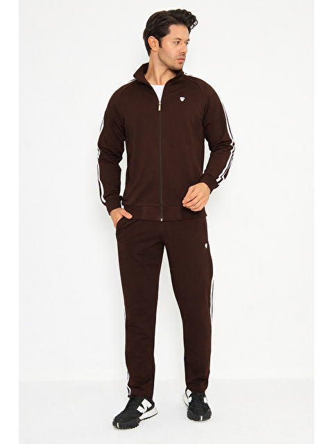 TRENDHILL Erkek Pamuklu Eşofman Takımı Kahve 201550-Ka - S000504066-19413