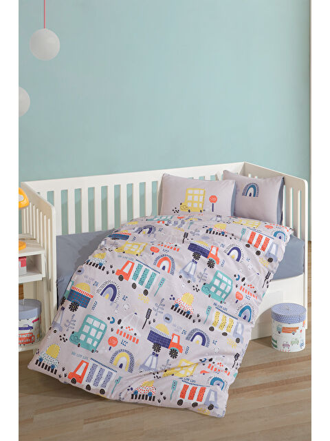 Clasy %100 Pamuk Bebek Nevresim Takımı Big City - S000333381-17234