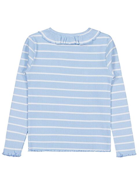 Civil Girls Çizgili 6-9 Yaş Sweatshirt - Mavi 8-9 Yaş - S000483266-17234