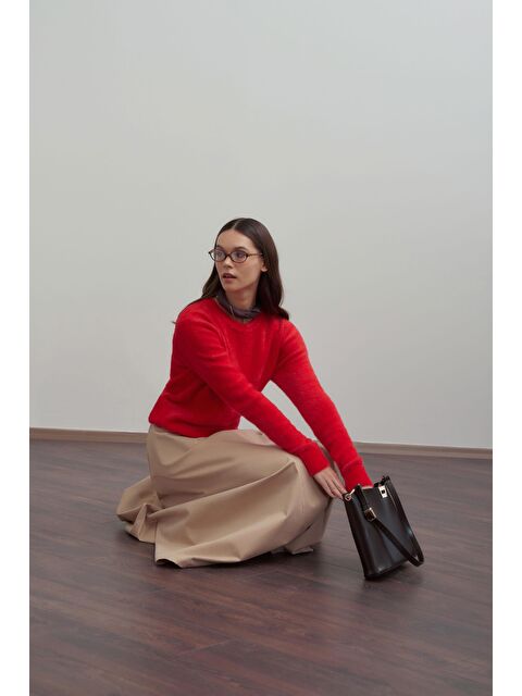 ALLDAY Kırmızı-Yumuşak Dokulu Kazak - S000500720-20045