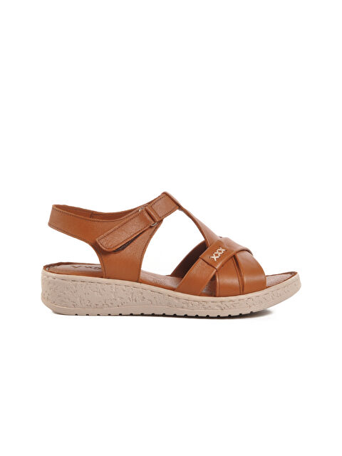 Voyager Taba Hakiki Deri Kadın Sandalet 9216 Z - S000372119-37454