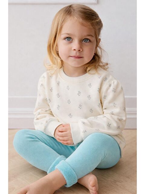 Katia And Bony İçi Havlu Çocuk Tayt Turkuaz - S000133275-20055