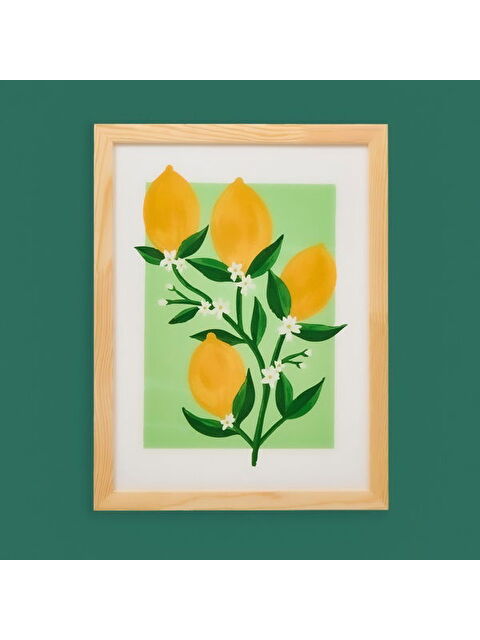 Evidea Deco Lime Cello Duvar Panosu - Sarı - 30x40 cm - S000391119-20072