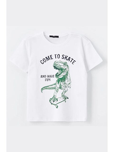 Chandraswear Erkek Çocuk Tshirt Beyaz - Aron - S000216121-20063