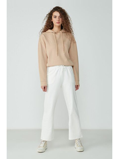 C&City İspanyol Paça Eşofman Altı 736 Ekru - S000216119-19965