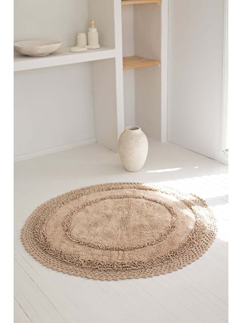 İrya Moon  100 Pamuk Banyo Paspası Mocha120x120 - S000273353-26423