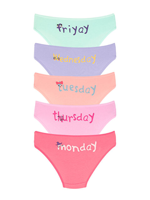 Domikids Kız Çocuk Pamuklu Külot 5'Li Paket - S000251216-20054