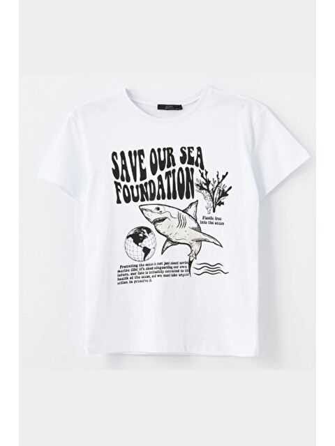 Chandraswear Erkek Çocuk Tshirt Beyaz - Allen - S000216128-20063