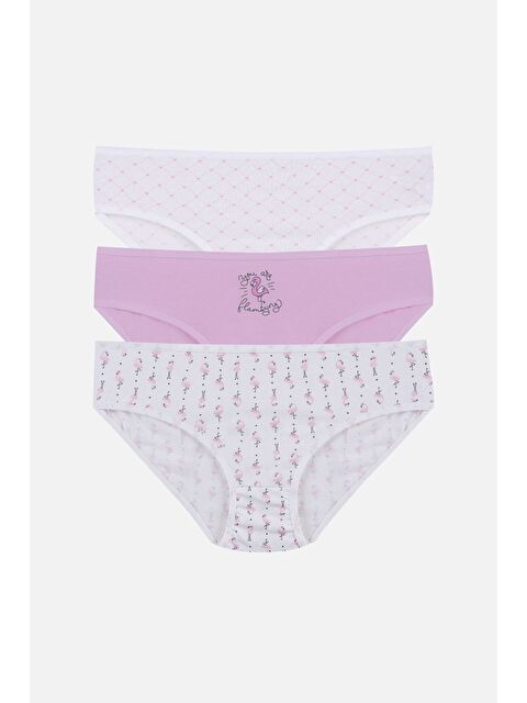 Koza İç Giyim Kız Çocuk 3'lü Penguen Desenli Slip - S000310739-37475