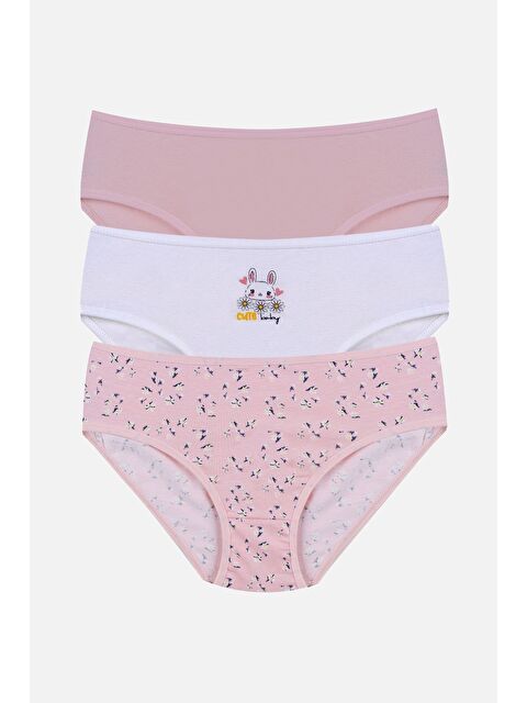 Koza İç Giyim Kız Çocuk 3'lü Penguen Desenli Slip - S000310739-37390