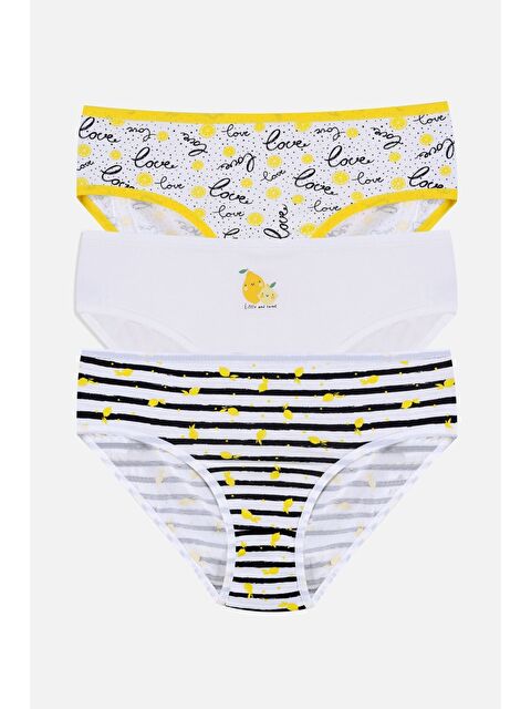 Koza İç Giyim Kız Çocuk 3'lü Penguen Desenli Slip - S000310739-37245