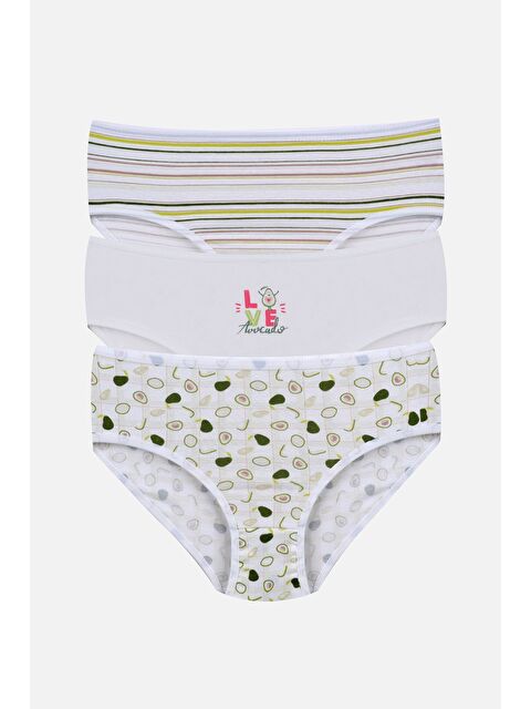 Koza İç Giyim Kız Çocuk 3'lü Penguen Desenli Slip - S000310739-6348