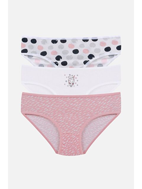 Koza İç Giyim Kız Çocuk 3'lü Penguen Desenli Slip - S000310739-37402