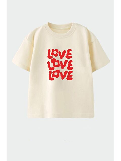 Monila Kız Çocuk Pamuklu Bisiklet Yaka Baskılı T-Shirt - S000514655-25636