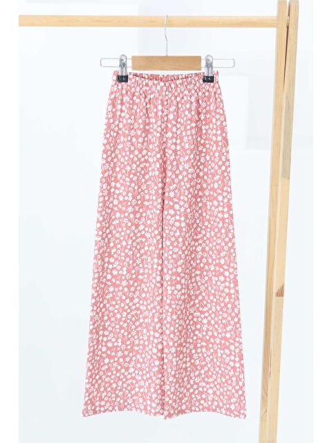 Tofisa Kız Çocuk Gül Çiçek Desenli Pantolon - 27307 - S000426015-20028