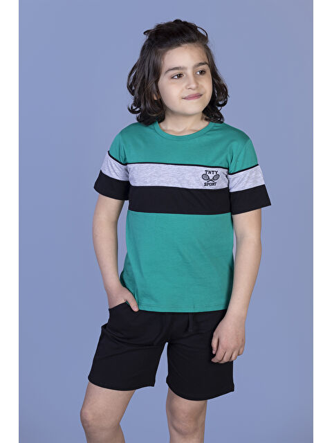 Toontoykids Erkek Çocuk Garni Detaylı Nakışlı Takım - S000271026-18194