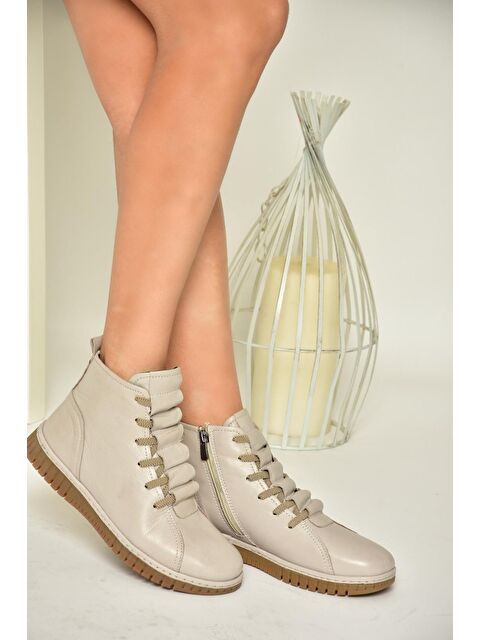 Fox Shoes T5553662 Vizon Kadın Bot - S000285829-26429