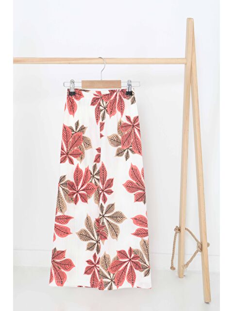 Tofisa Kız Çocuk Pembe Desenli Pantolon - 27378 - S000426018-20024