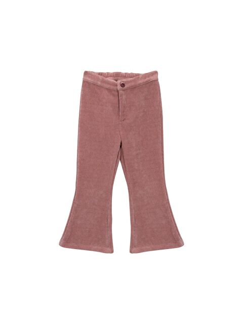 MİNİNİO Kız Bebek İspanyol Paça Pantolon - Gül Kurusu - S000325847-20028