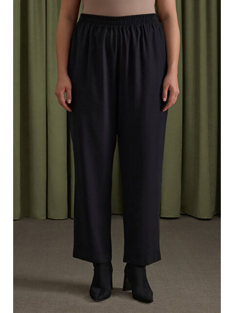 AKER Siyah Beli Lastikli Pantolon - S000513570-19351