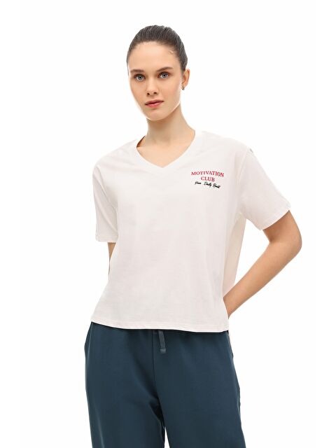 Kinetix WL 11MARYSON 6FX Beyaz Kadın Kısa Kol T-Shirt