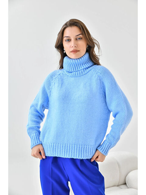 carla10 Kadın Balıkçı Yaka Kaşkorse Triko Kazak - S000500730-17437